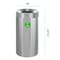 Alpine Industries Round Indoor Metal Can, Stainless Steel Brushed, Stainless Steel/Plastic ALP475-27-CO - alternate 5